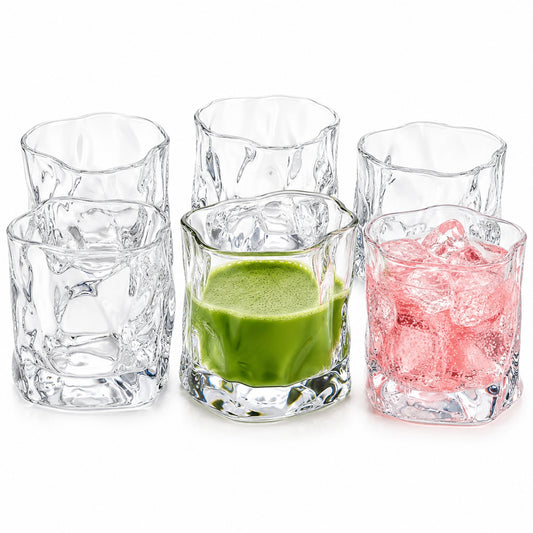 Polar Schmelzglas Design Matcha Gläser, 190ml Tumbler Trinkgläser