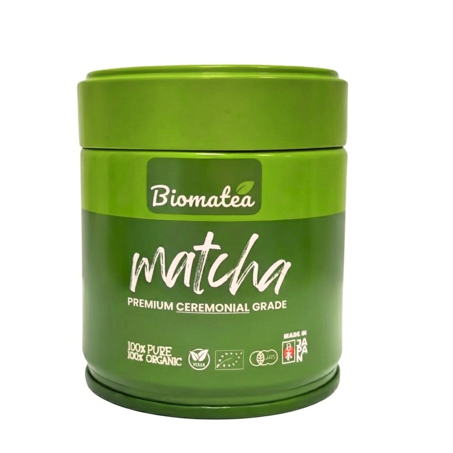 Bio Ceremonial grade Matcha Tee Pulver, 30g Dose mit Aromaschutzfolie für maximale Frische