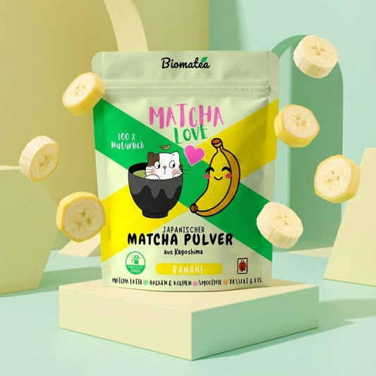 Matcha Love, 50 g japanischer Matcha Tee Pulver mit Banane Geschmack