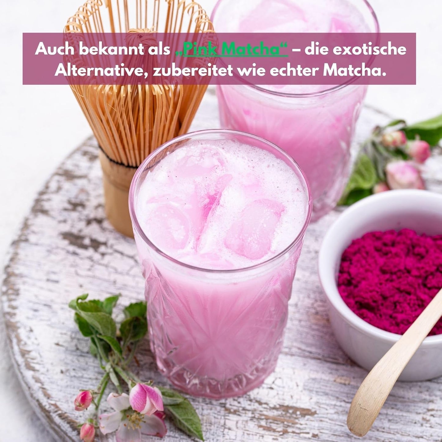 Biomatea Premium Drachenfrucht Pulver | rein, naturbelassen & ohne Zusätze | 100 g Pitaya Powder