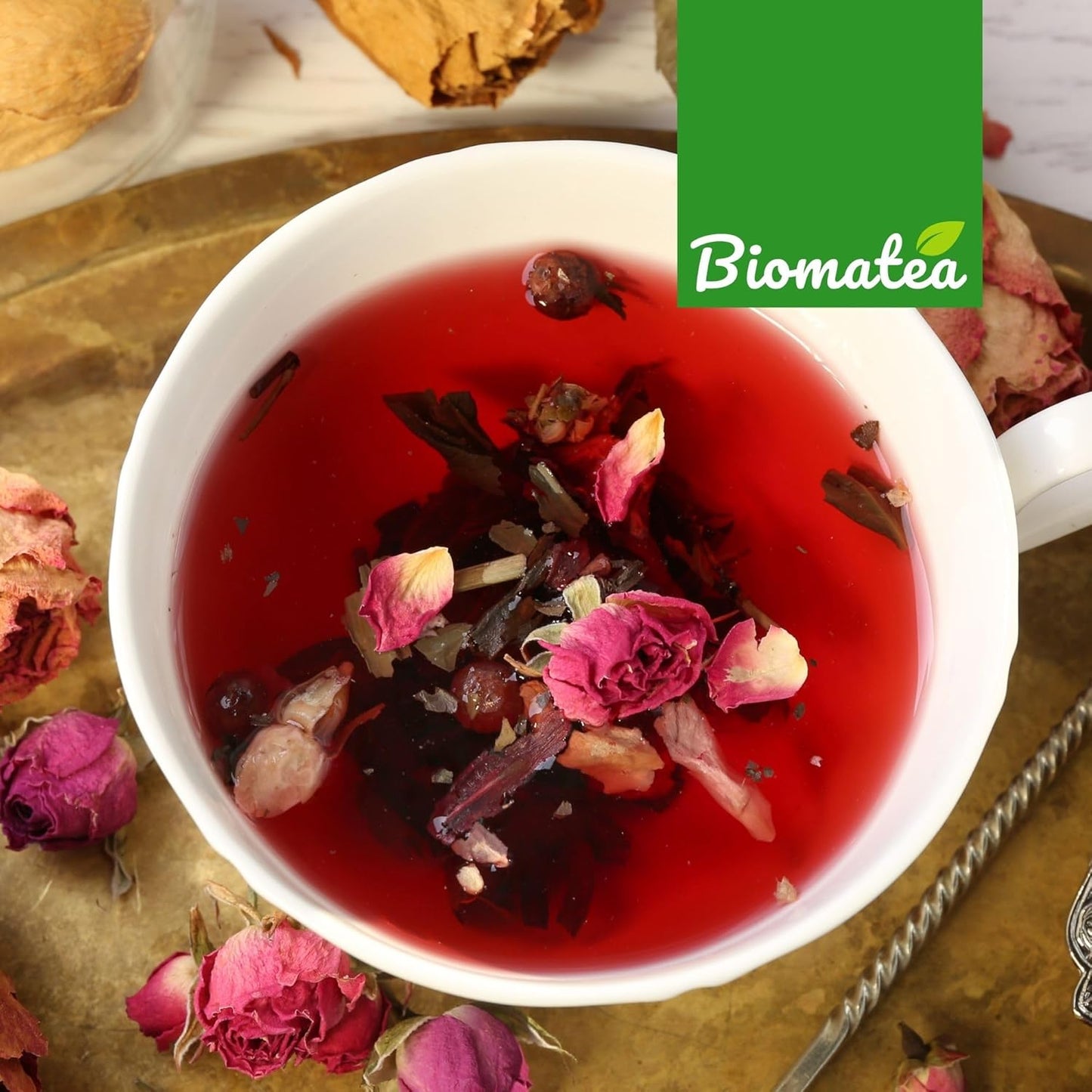 Rosenknospen, 100 g duftende, ganze Rosenteeblüten, Rosentee, Rosen Tee Tea