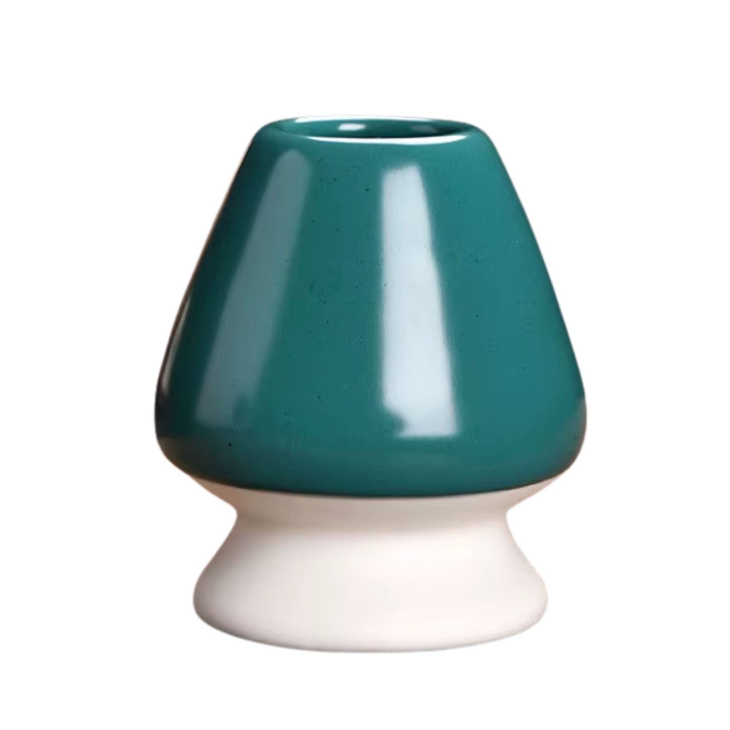 Matcha Besenhalterung aus Keramik – Grün-Weiß | Schwarz-Weiß | Weiß-Creme