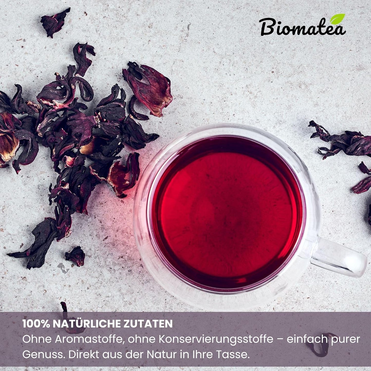 Hibiskusblรผten ganz und getrocknet, 150g