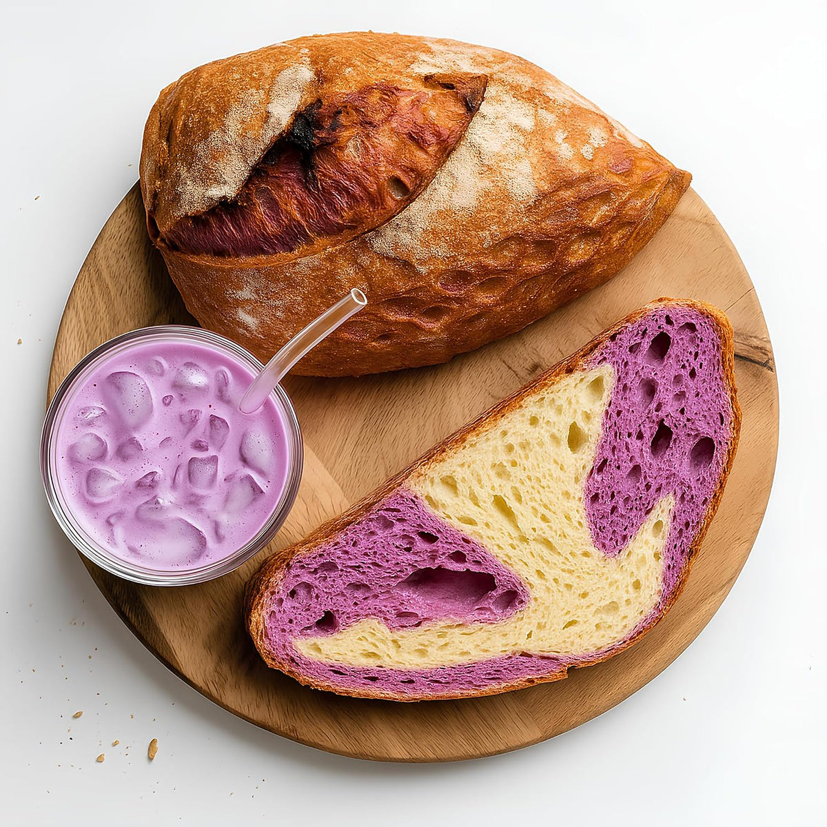 Bio Lila Süßkartoffel Pulver, 100g ideal für Ube Purple Latte, Smoothies, backen