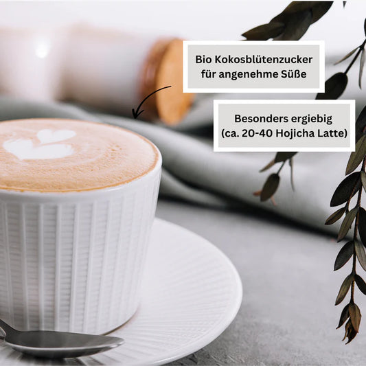 Gerösteter Hojicha Latte mit Kokosblütenzucker, 200g