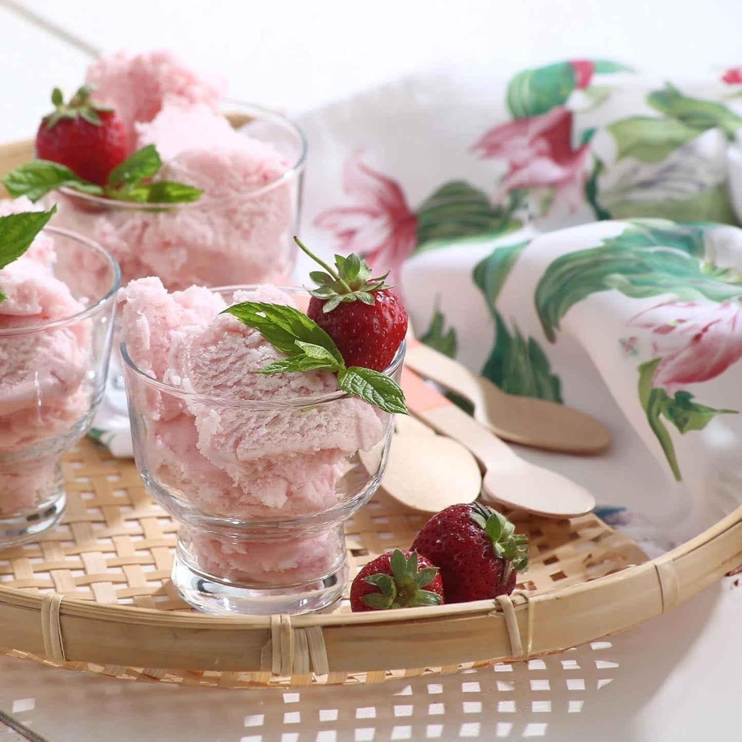 Petit 240 ml Glas Set 6 Stück Vielseitige Trinkgläser & Dessertschalen, Glasschalen