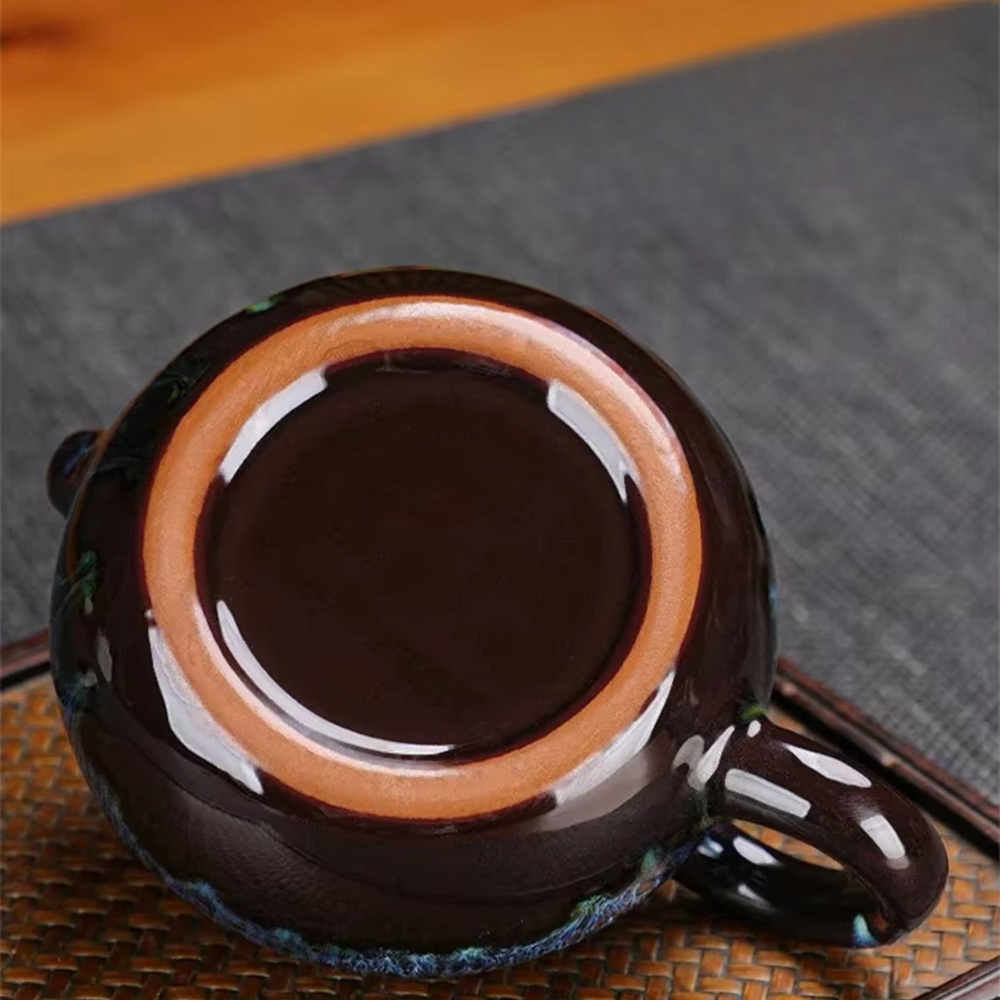 Keramik Teeset mit Kannen und 4 Tassen – Handgefertigtes Kung-Fu-Teeset mit Geschenkverpackung