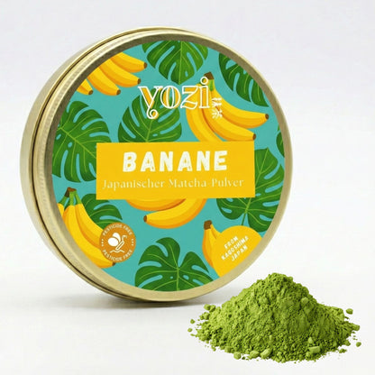 Ceremonial japanischer Matcha Tee Pulver mit Banane Geschmack, 40g Dose