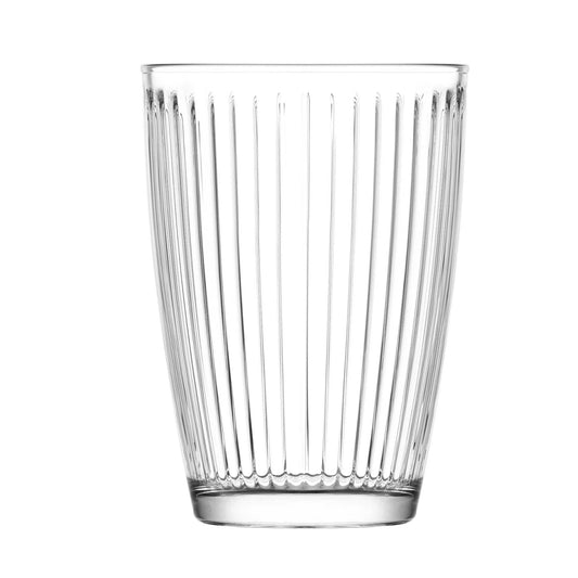 Premium Matcha, Longdrink-Gläser (6er Set) – Massiv & Innen-Geriffelt 415ml