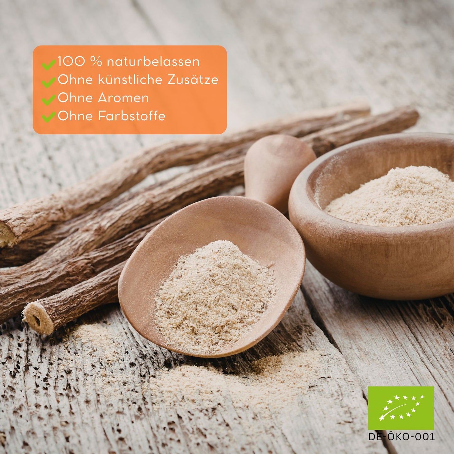Bio Süßholzwurzel Pulver 150g – Fein gemahlenes Süßholz | Für Tee, Smoothies, Gewürze & DIY Kosmetik, Glycyrrhizin