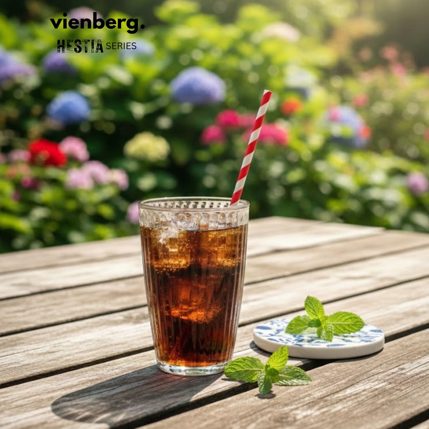 Premium Matcha, Longdrink-Gläser (6er Set) – Massiv & Innen-Geriffelt 415ml