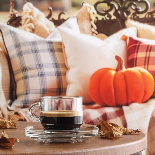 Cozy 12tlg Espressogläser mit Untertassen