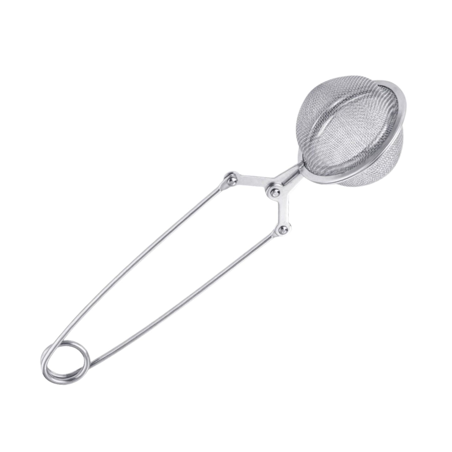Edelstahl Teezange, Tee-Sieb mit Griff – 17 cm | Wiederverwendbarer Teefilter für losen Tee