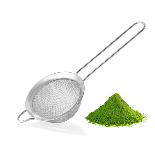 Edelstahl Teesieb – 19 cm | 304 Edelstahl Feinmaschensieb für Matcha & losen Tee, Matcha-Sieb