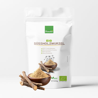 Bio Süßholzwurzel Pulver 150g – Fein gemahlenes Süßholz | Für Tee, Smoothies, Gewürze & DIY Kosmetik, Glycyrrhizin