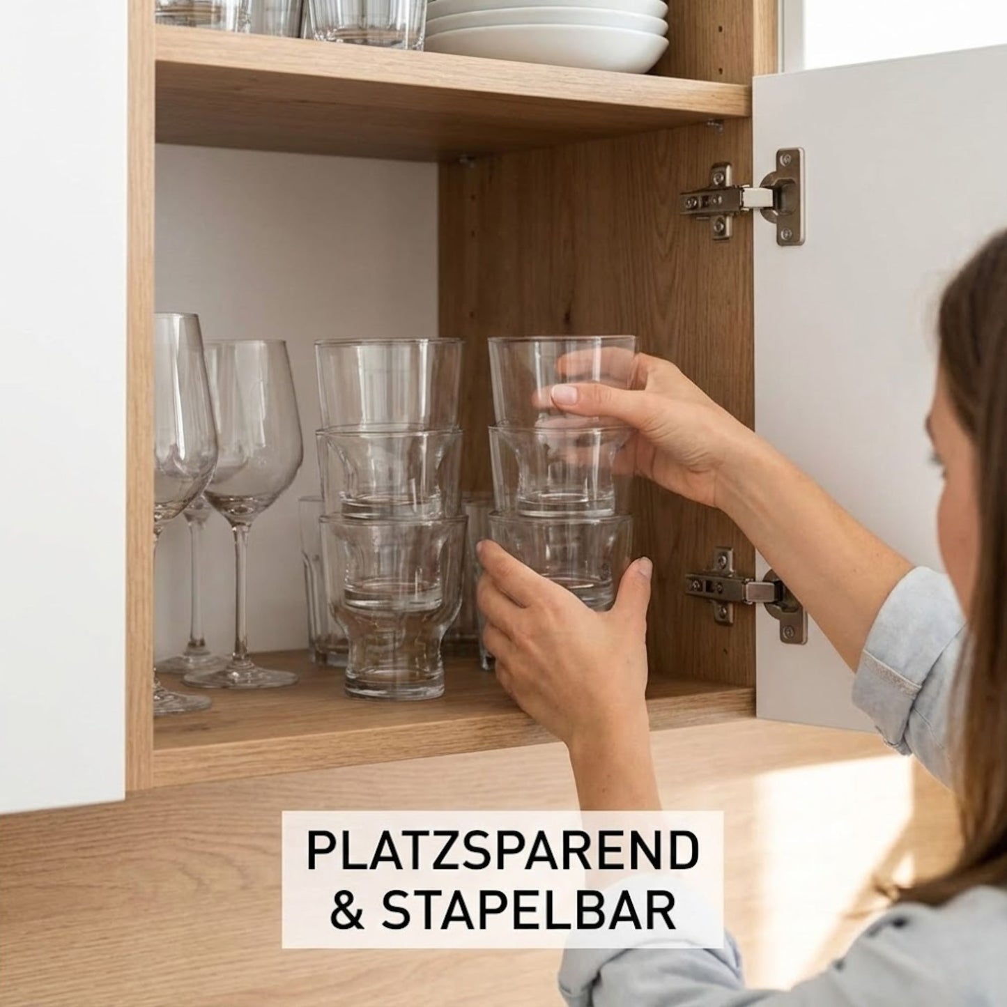 Petit 240 ml Glas Set 6 Stück Vielseitige Trinkgläser & Dessertschalen, Glasschalen