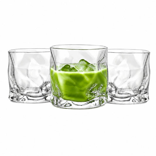 Polar Schmelzglas Design Matcha Gläser, 190ml Tumbler Trinkgläser