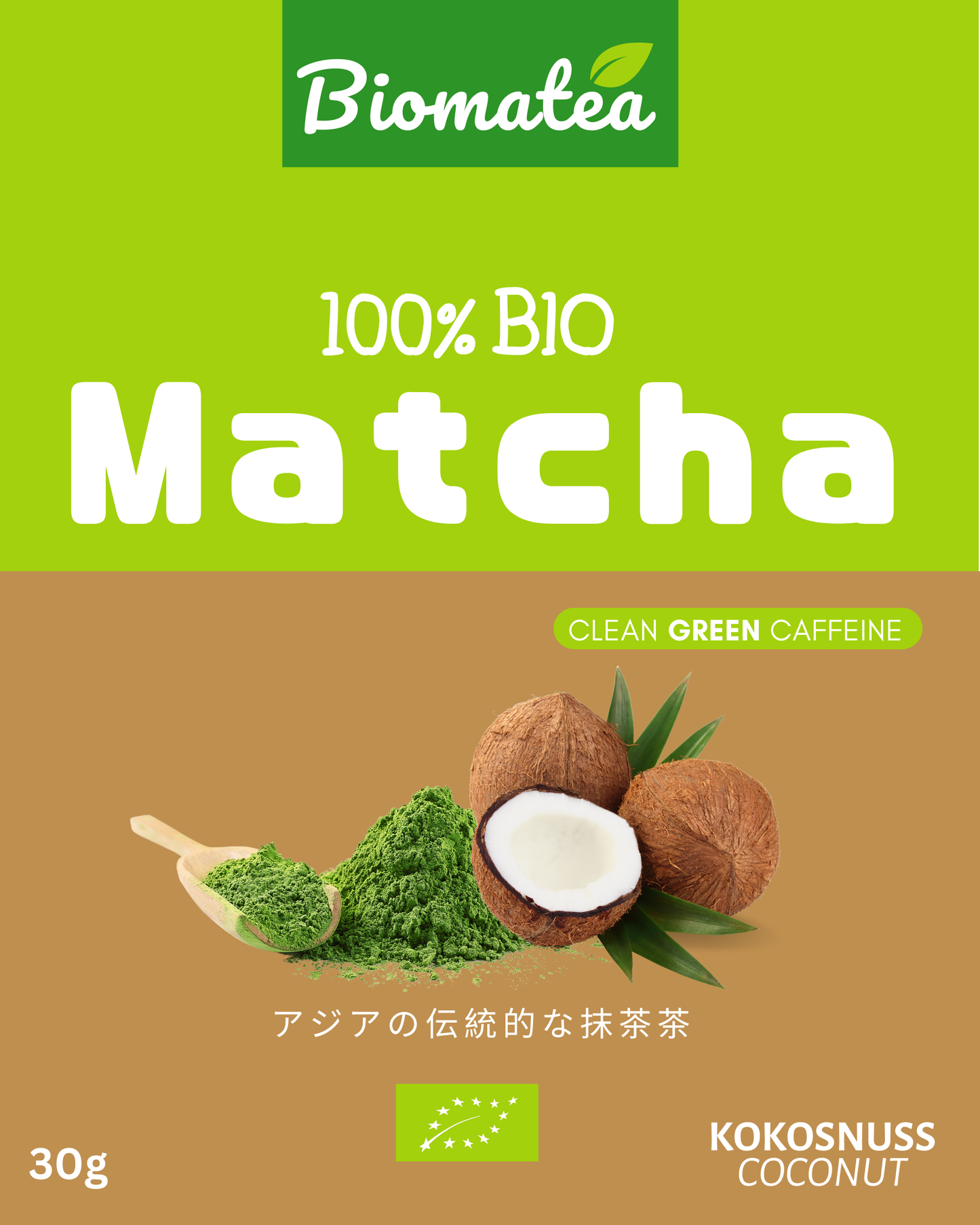 Kokosnuss Matcha, 30g