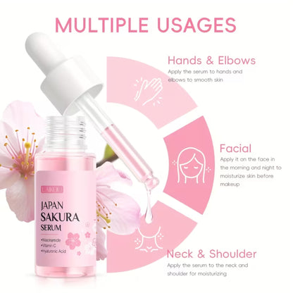 Sakura Hautpflege-Set, 17-teilig – Gesichtsmasken, Lippenmasken, Serum & Creme