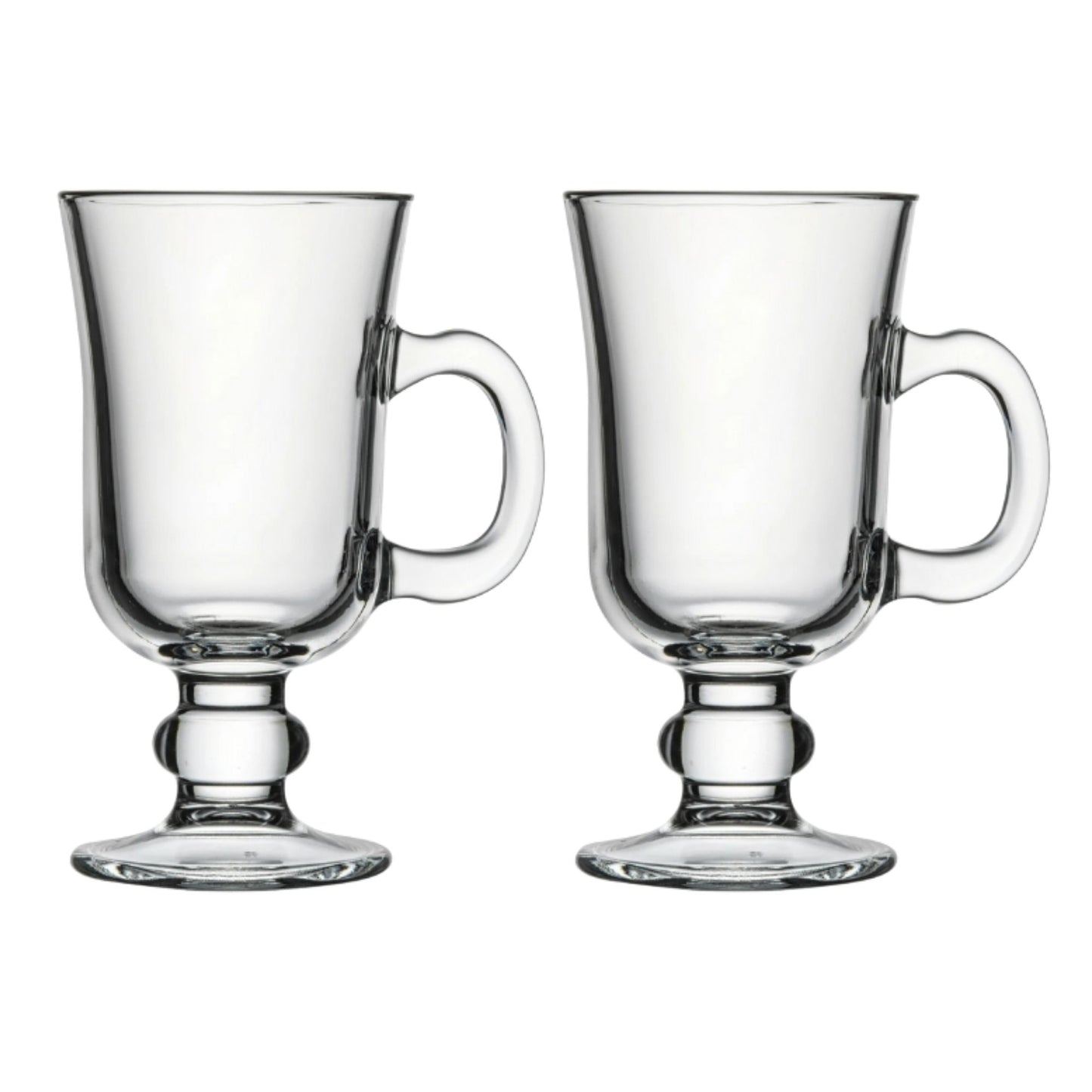 2er Set Matcha Gläser mit Henkel (200ml) – Dickwandige Kaffeegläser für Latte Macchiato, Tee, Glühwein & Kakao, Irish Coffee