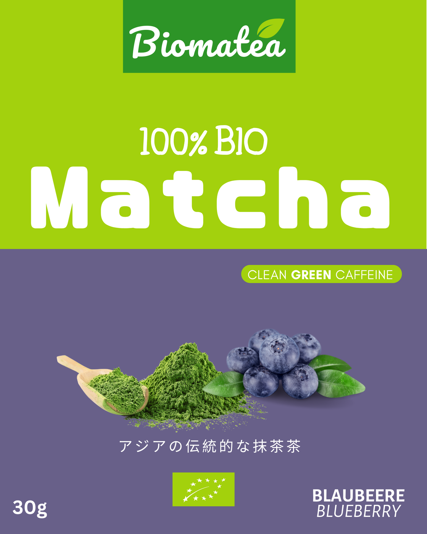 Blaubeere Matcha, 30g