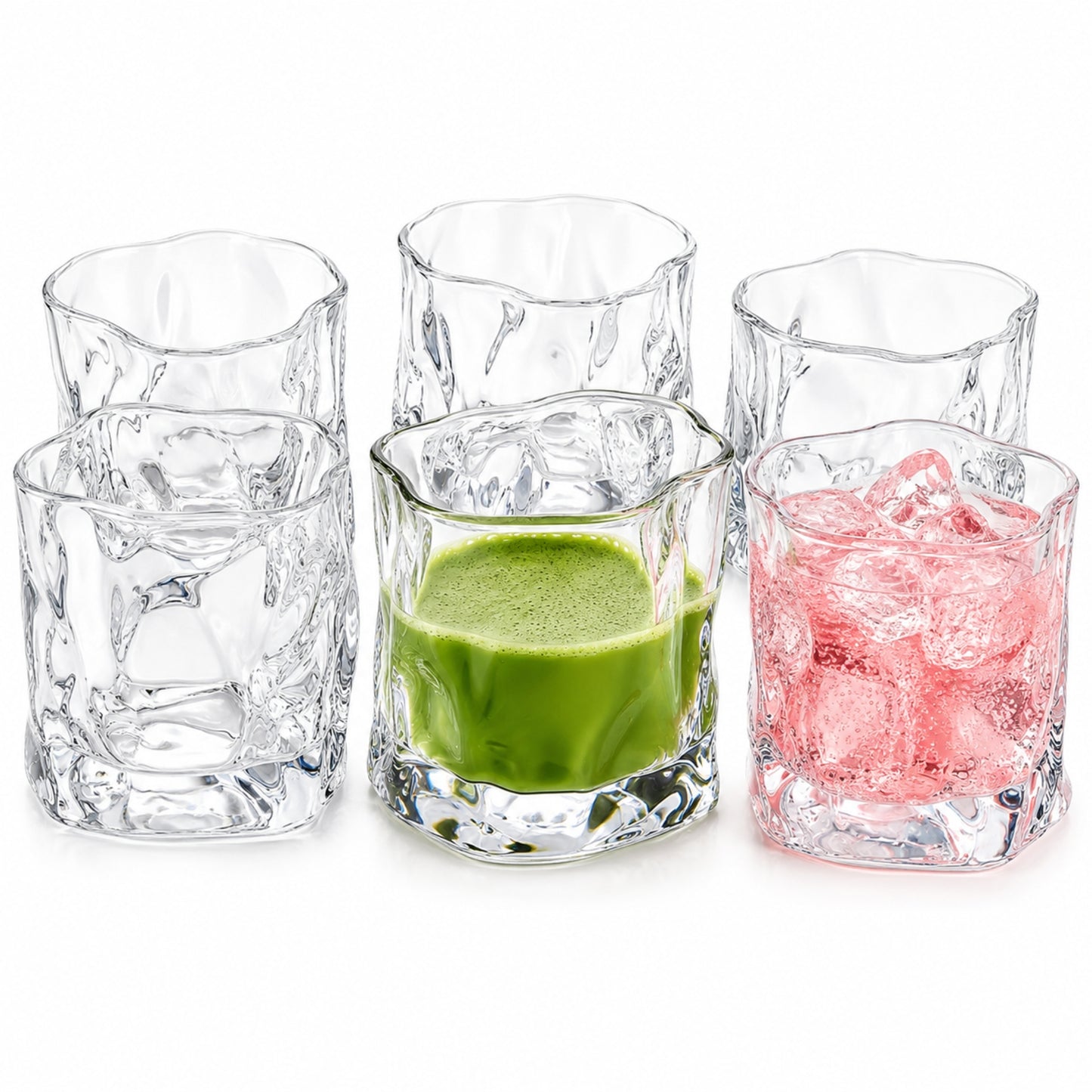 Polar Schmelzglas Design Matcha Gläser, 190ml Tumbler Trinkgläser