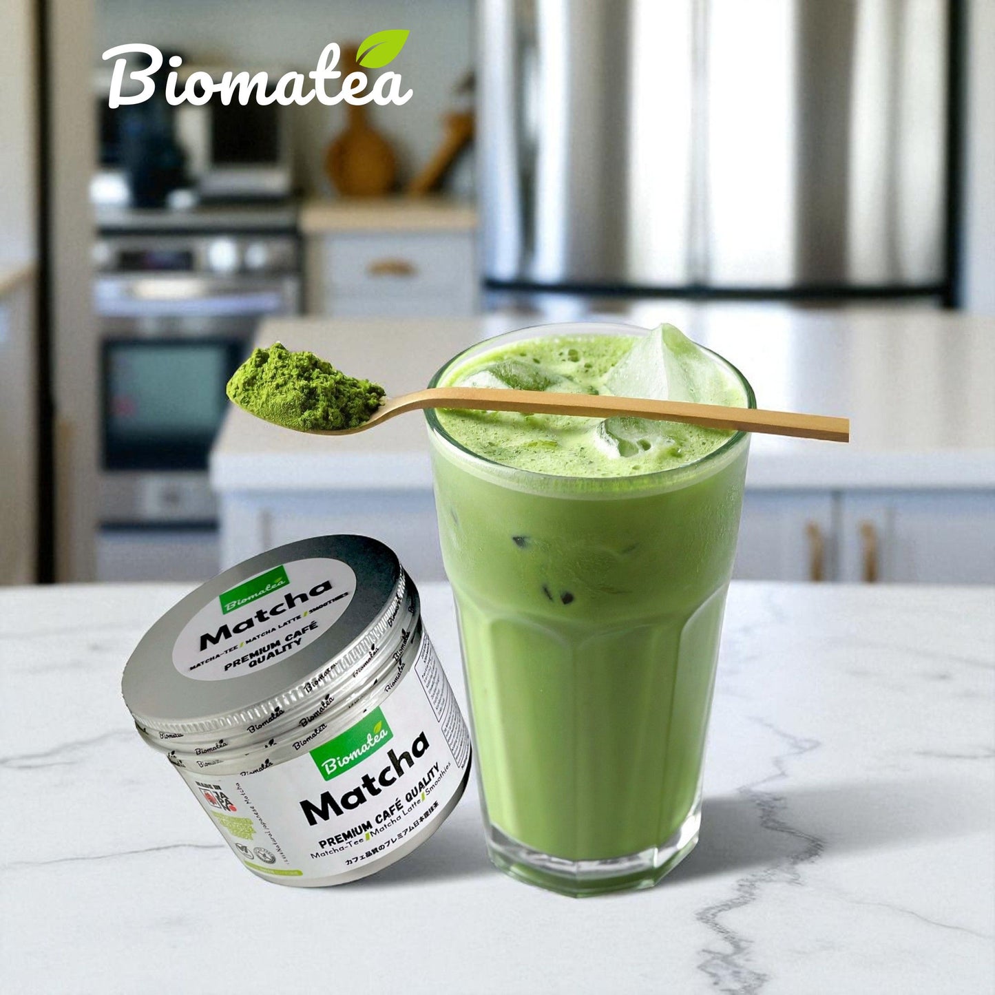 80g reines Matcha aus japanischem Tencha-Grüntee – Premium Grade Café-Qualität – Für Matcha Latte, Tee & Smoothies
