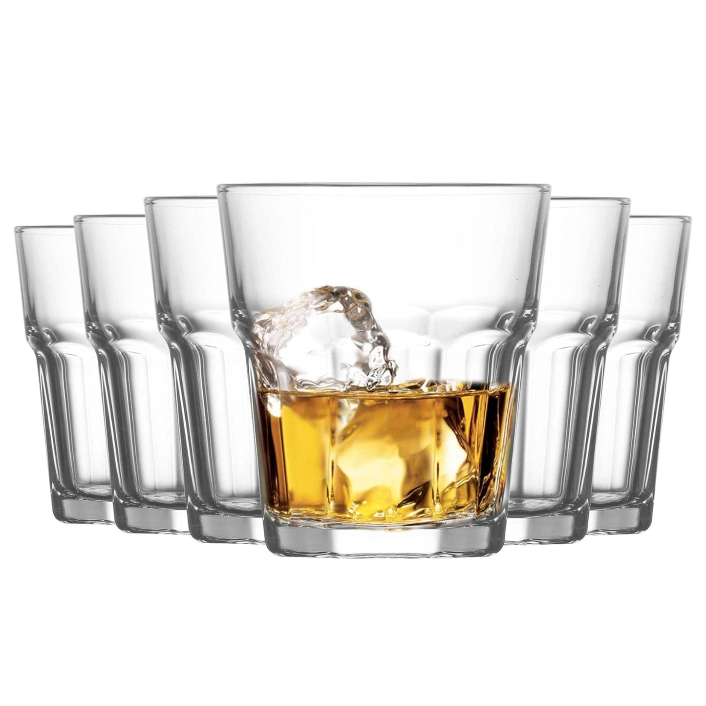 Aras 305 ml Gläser 6er Set, Trinkgläser, Whisky, Matcha, Kaffee, Saft, Stapelbar