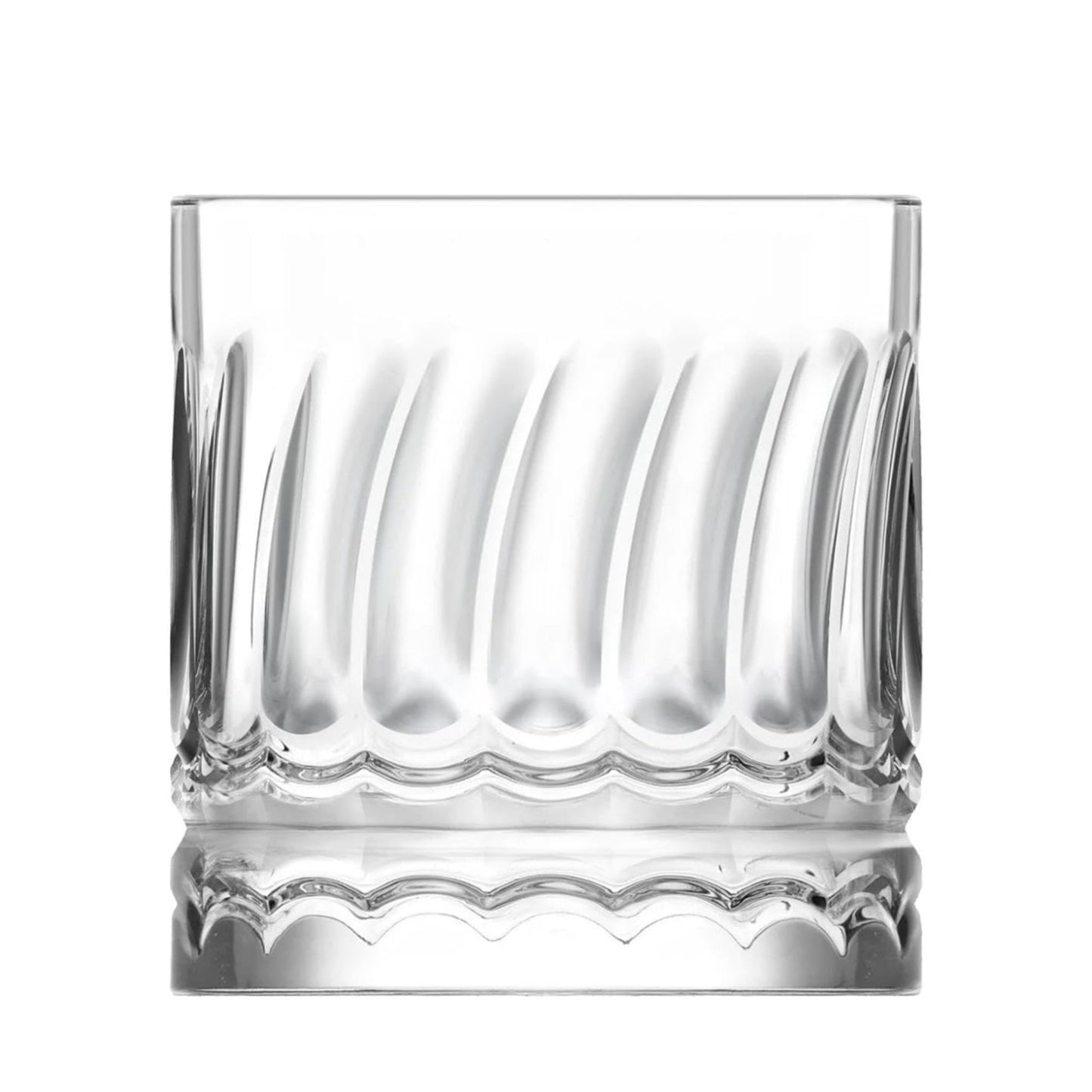 Wave 6 Stück Matcha Gläser 330ml Wellen-Design, extra schwer & massiv