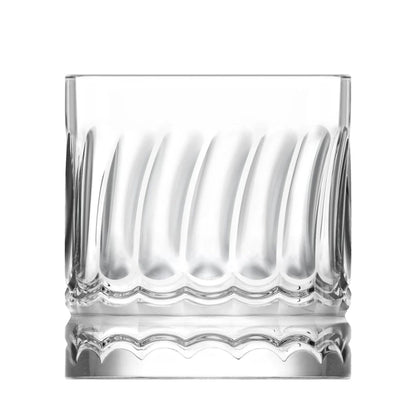 Wave 6 Stück Matcha Gläser 330ml Wellen-Design, extra schwer & massiv