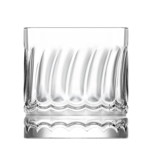 Wave 6 Stück Matcha Gläser 330ml Wellen-Design, extra schwer & massiv