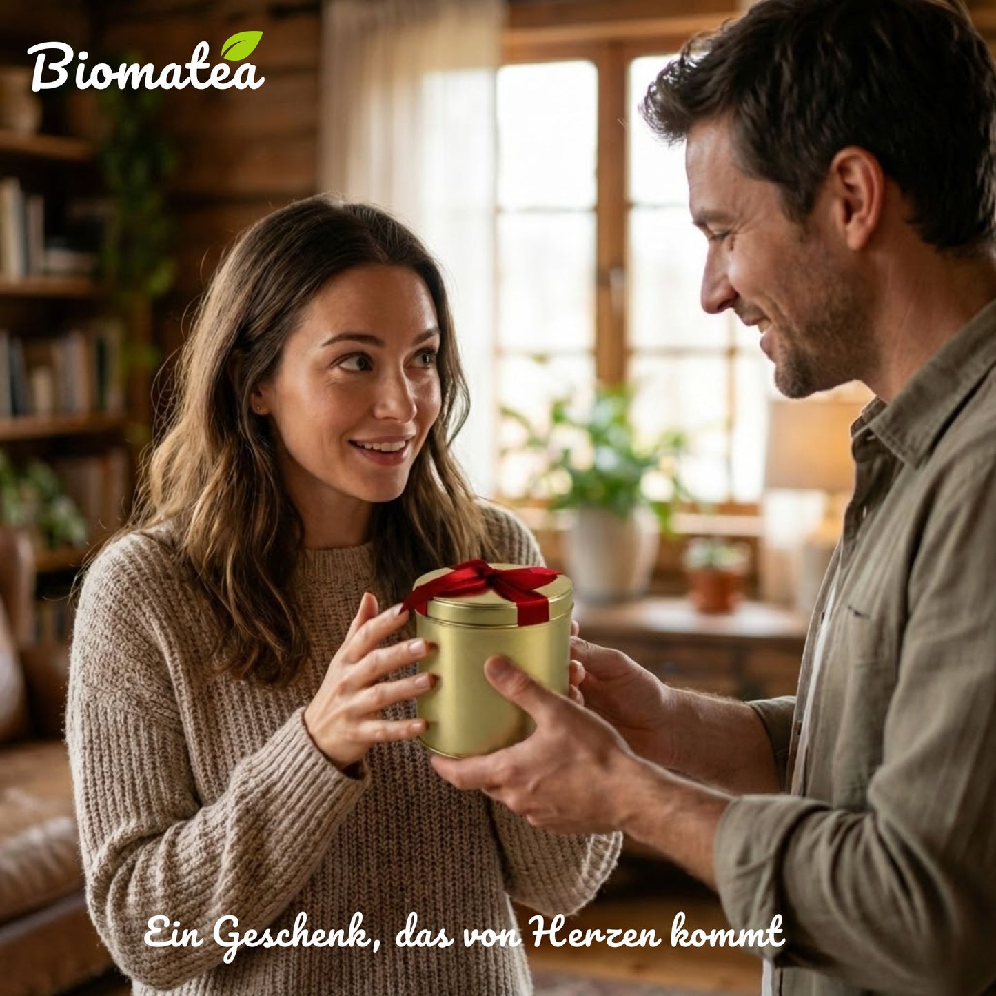 Personalisiertes Tee Geschenkset Gold mit Gravur | Edelstahl Teesieb mit Deckel & Löffel | Teeglas mit Unterteller | Edle Geschenkbox aus Metall | Individuelle Lasergravur