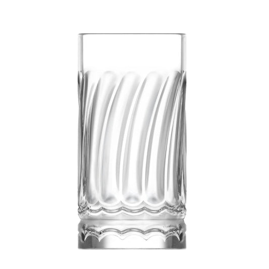 Wave 6 Stück Matcha Gläser 390ml Wellen-Design, extra schwer & massiv