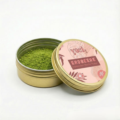 Ceremonial japanischer Matcha Tee Pulver mit Erdbeere Geschmack, 40g Dose