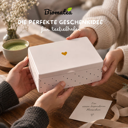 6tlg. Premium Geschenkset – 5 Sorten - Bio Hojicha, Ceremonial Sakura, Yuzu, Matcha, Ube , Ideal für Teeliebhaber
