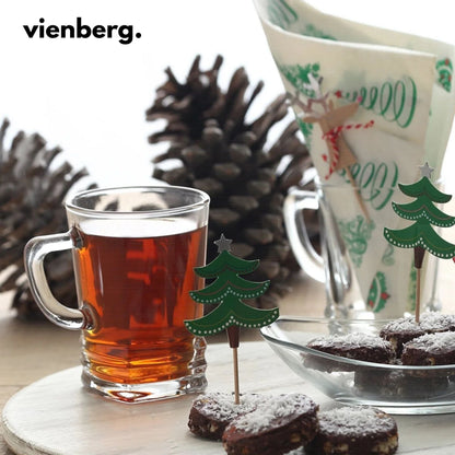 Elegan 6er pack Teegläser mit Henkel, 225 ml