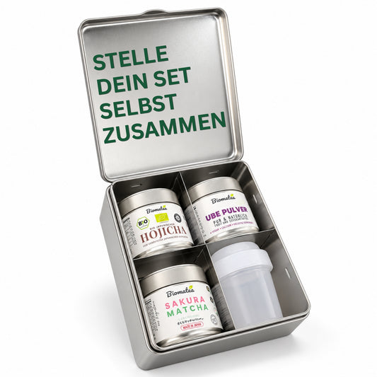 Biomatea 4tlg Geschenkset inkl. Metall Box - Produkte individuell auswählen