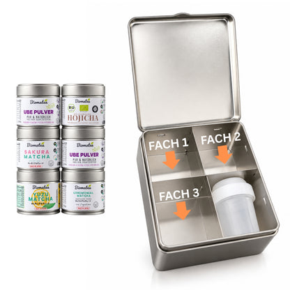 Biomatea 4tlg Geschenkset inkl. Metall Box - Produkte individuell auswählen