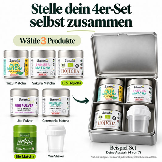 Biomatea 4tlg Geschenkset inkl. Metall Box - Produkte individuell auswählen