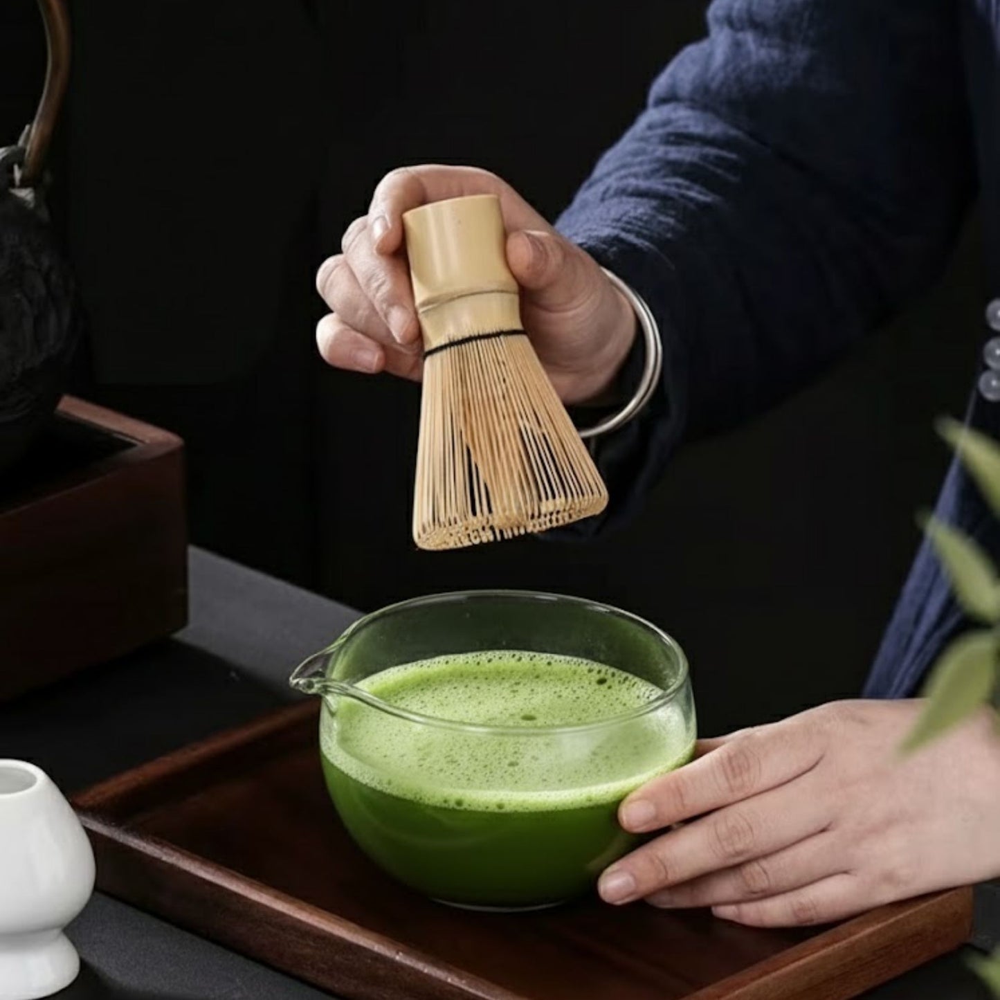 Glas Matcha Schale – Ø 11 cm