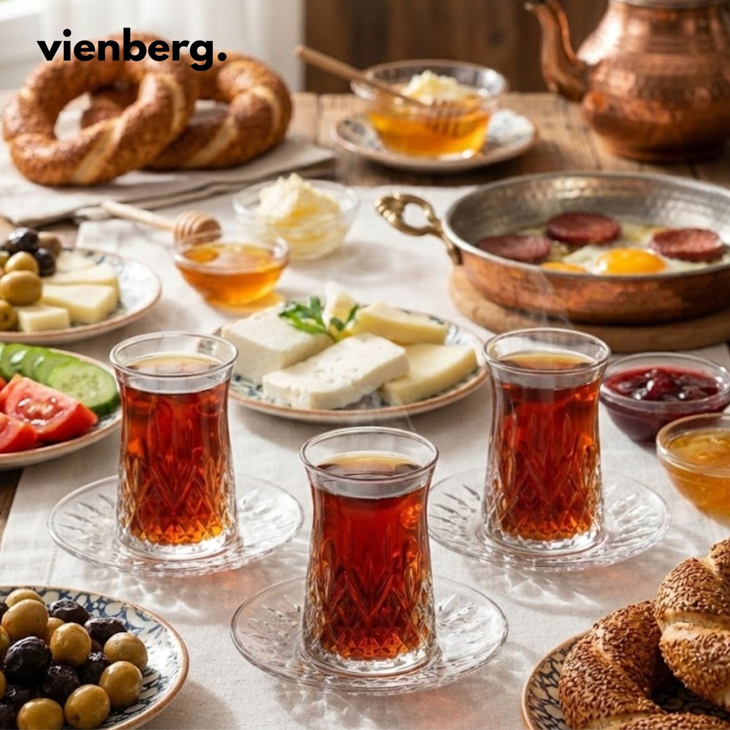 Teegläser Set (12-tlg.) – Kristall-Design & Bleifrei, 170ml