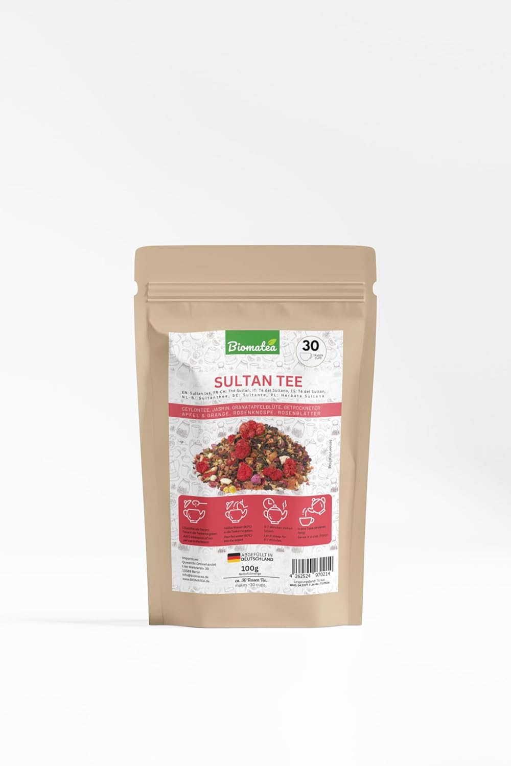Sultan Tee, 100g, Blüten Mischungs-Tee