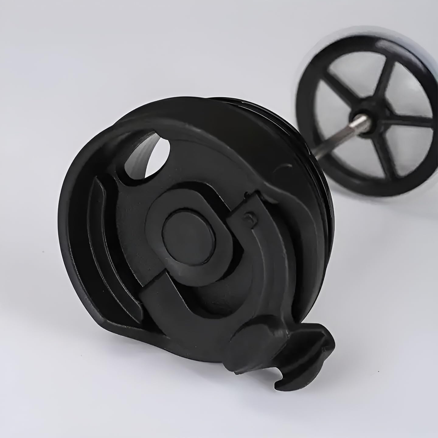 Doppelwandig French Press Thermobecher 450ml, für Tee und Kaffee, Schwarz