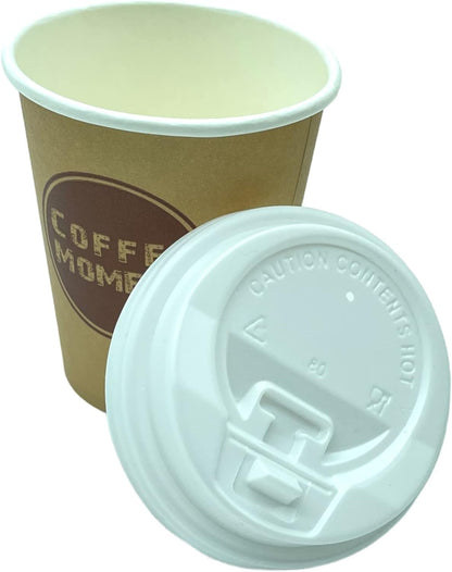 Kaffeebecher Kunststoff Deckel für Coffee Moment Pappbecher Series, Weiß