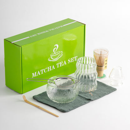 Japanisches Matcha-Set aus Glas | 8-teiliges Matcha Starter Kit