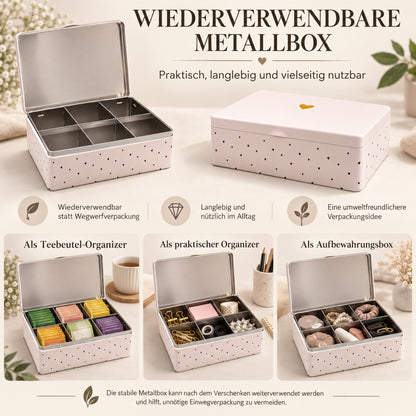 6tlg. Premium Geschenkset – 5 Sorten - Bio Hojicha, Ceremonial Sakura, Yuzu, Matcha, Ube , Ideal für Teeliebhaber