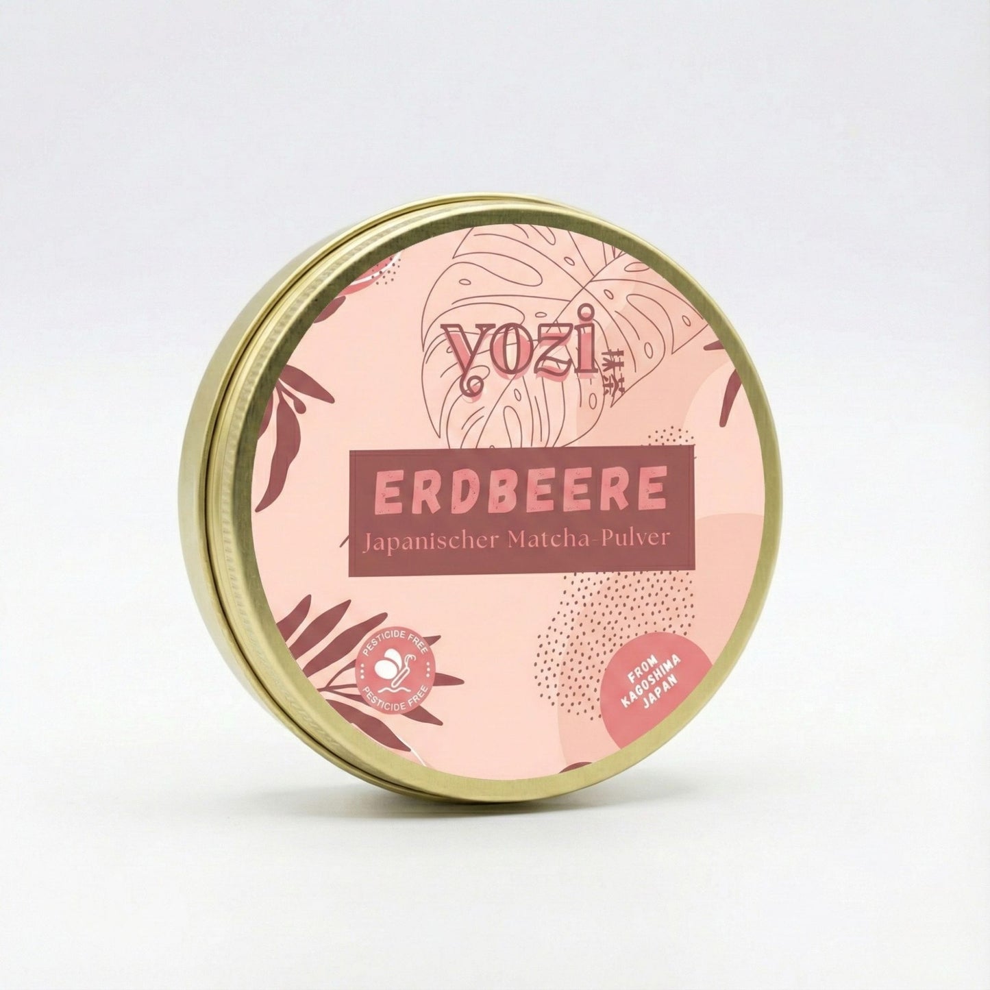Ceremonial japanischer Matcha Tee Pulver mit Erdbeere Geschmack, 40g Dose