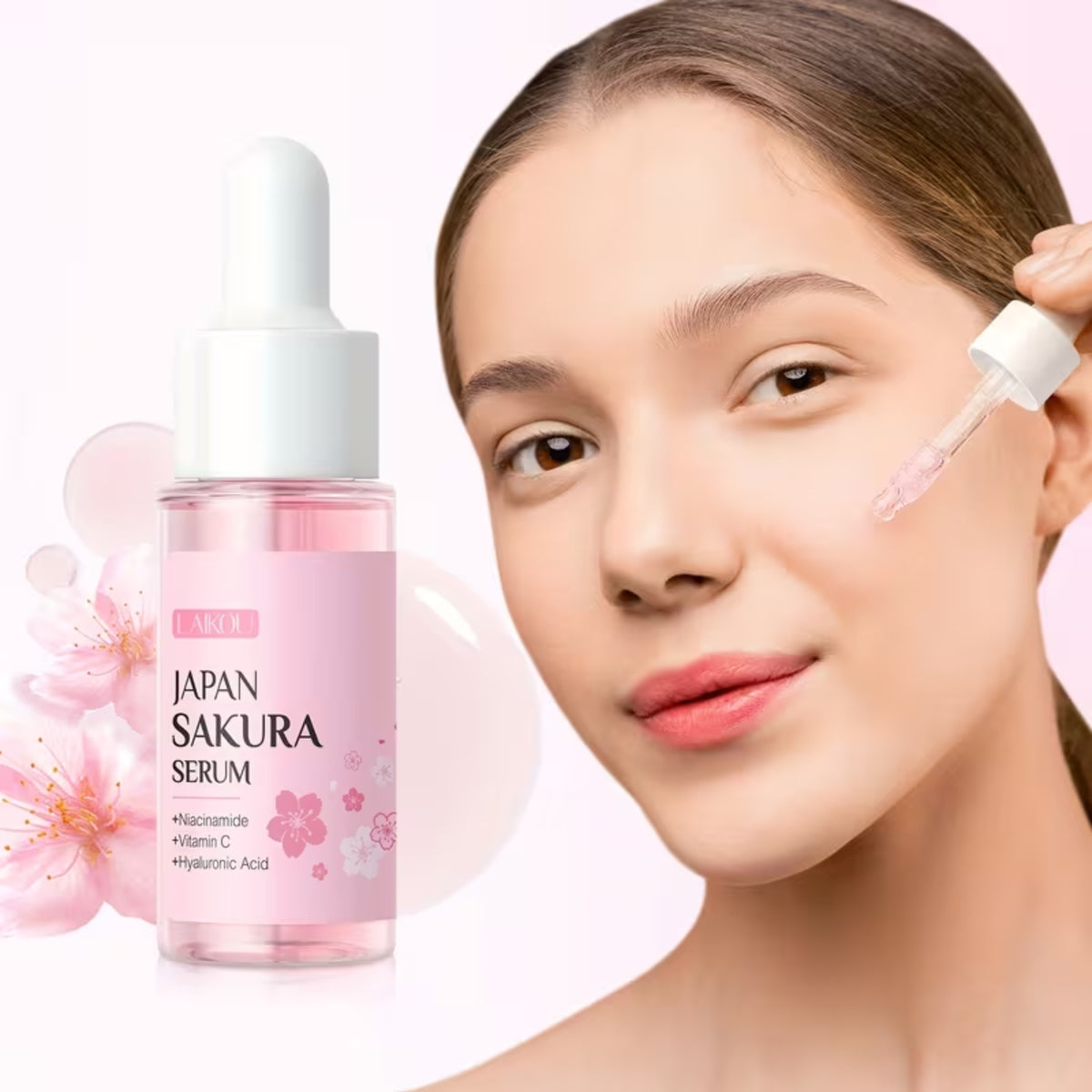 Sakura Gesichtspflege-Set, 3-teilig – Reinigung & Pflege für unterwegs