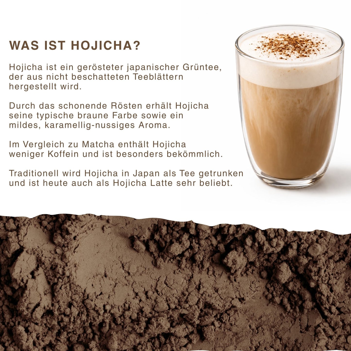 Biomatea Bio Hojicha aus Kagoshima – Gerösteter Japanischer Grüntee, Koffeinarm, 40g Dose