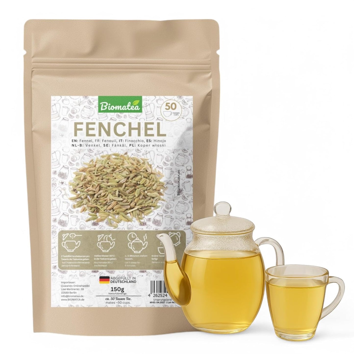 Fenchelsamen, 150 g , Fencheltee